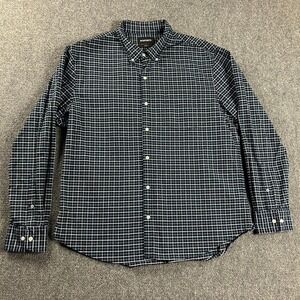 Bonobos‎ Shirt Mens XXL Blue Check 2XL Athletic Fit Button Down Cotton Adults